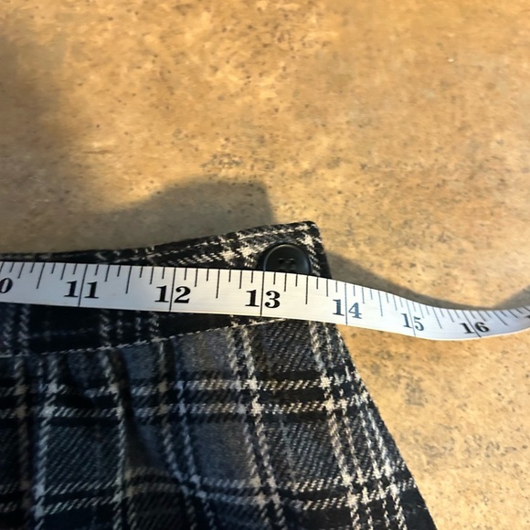 Pendleton skirt - vintage gray tartan plaid 100% wool midi length pencil - Picture 6 of 8